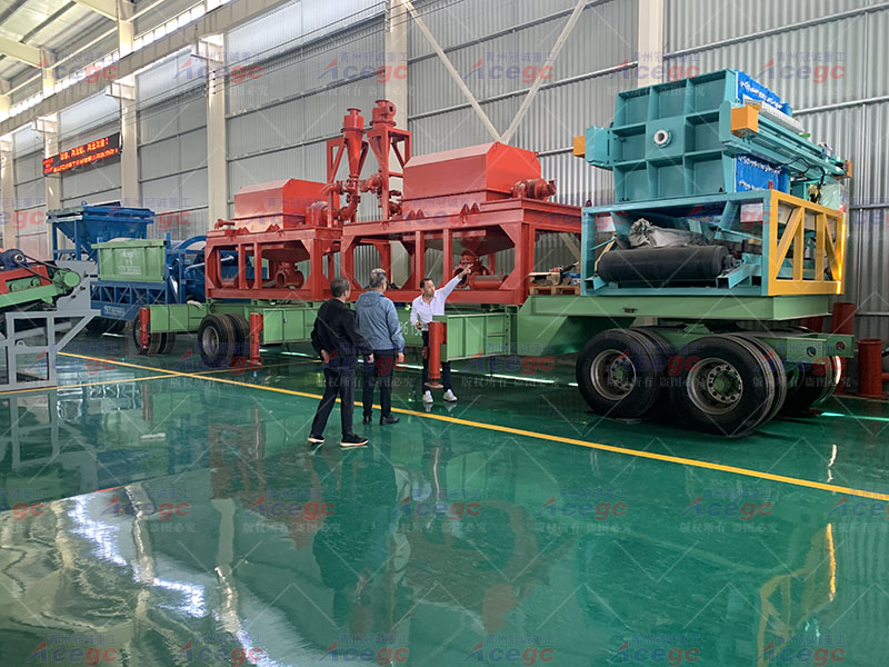 遼寧客戶實地考察重選設備廠家